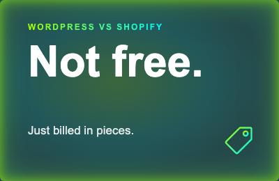 Your "Free" WordPress Store Isn't Free. It's Just Billing You in Pieces.