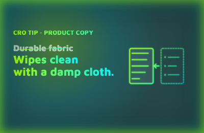 Product descriptions: write a paragraph, and make it something you can picture